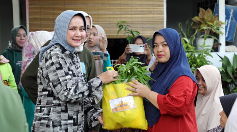 Bekerja Sama dengan DWP di Sejumlah OPD Pemprov Lampung, Ibu Riana Sari Arinal Berikan Bantuan Program Siger
