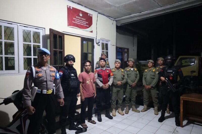 Polda Banten melaksanakan patroli gabungan menjelang Pemungutan Suara Ulang