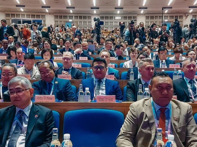 Acara forum internasional 2025 Shandong International Friendship Cities Cooperation and Exchange Week yang berlangsung di Shandong Hall, Hotel Shandong