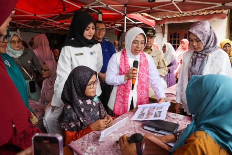 TP Posyandu Provinsi Banten Tinawati Andra Soni Tinjau Posyandu Cendrawasih 2 Kota Cilegon