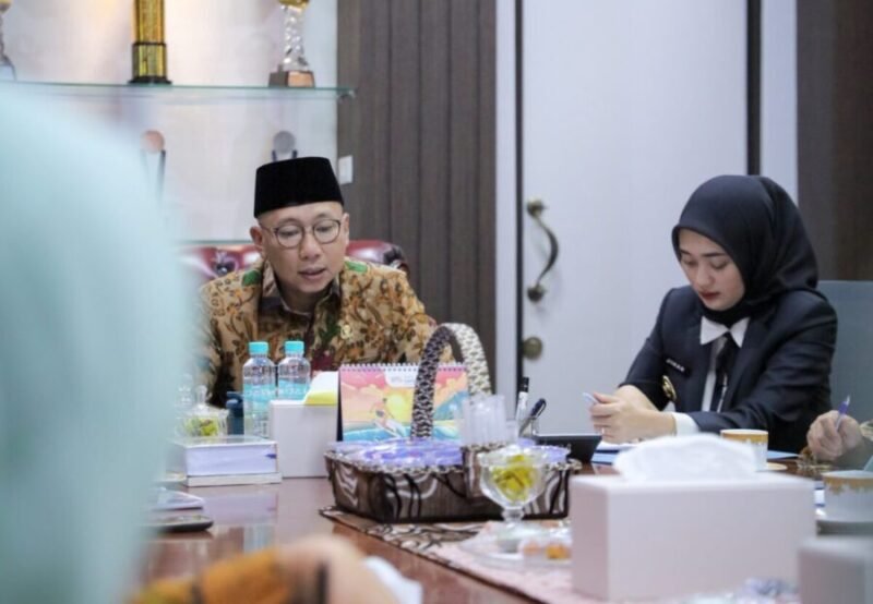Gubernur Lampung Rahmat Mirzani Djausal menerima kunjungan kerja Ombudsman RI Provinsi Lampung