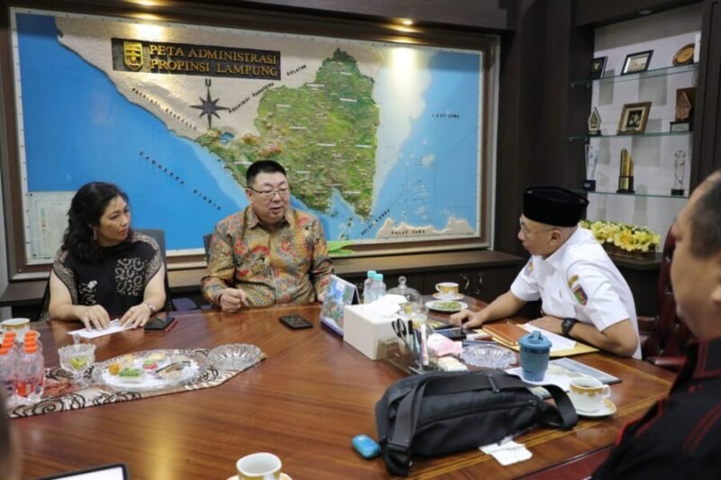 Gubernur Lampung Rahmat Mirzani Djausal menerima kunjungan kerja Jiangsu TanFang Technology Group Co., Ltd.,