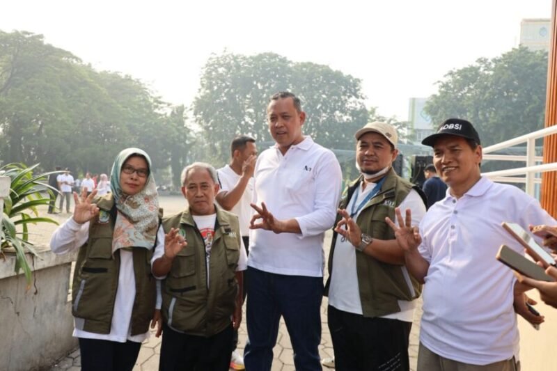 Wali Kota Bekasi menghadiri Hari Lingkungan Hidup se-Dunia Tingkat Kota Bekasi Tahun 2025 di Alun Alun M. Hasibuan Kota Bekasi