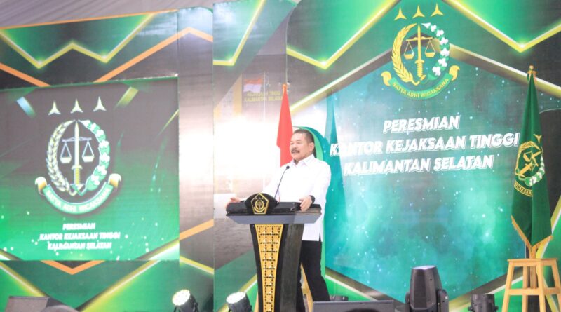 Jaksa Agung RI Resmikan Gedung Baru Kejaksaan Tinggi Kalimantan Selatan di Banjarbaru