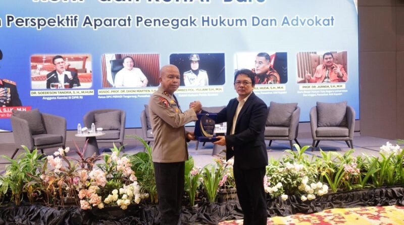 DPC PERADI Tangerang Gelar Diskusi KUHP dan KUHAP Baru, Kapolda Banten Tekankan Paradigma Berkeadilan dan HAM