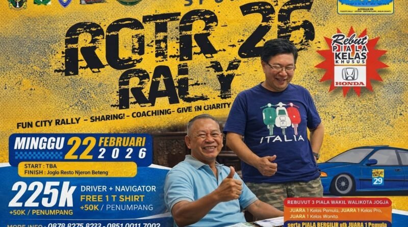 ROTR 2026 Jadi Ajang Silaturahmi Lintas Generasi Pereli Yogyakarta