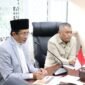 Menteri Agama Nasaruddin Umar menerima audiensi Menteri Perhubungan Dudy Purwagandhi di Jakarta, Senin (23/2/2026), sebagai penguatan sinergi lintas kementerian. (Humas Kemenag)