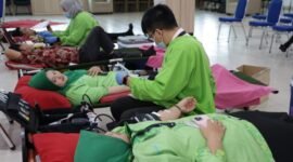 RSUD dr. Chasbullah Abdulmadjid (RSUD CAM) Kota Bekasi bekerjasama dengan PMI kembali menggelar kegiatan Donor Darah Rutin