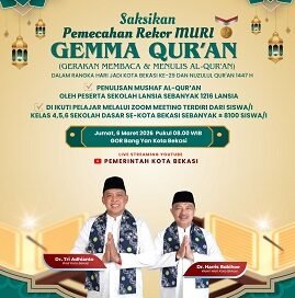Pemkot Bekasi Gelar Penulisan Mushaf Al-Qur’an Massal dalam Momentum Nuzulul Qur’an