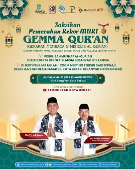Pemkot Bekasi Gelar Penulisan Mushaf Al-Qur’an Massal dalam Momentum Nuzulul Qur’an
