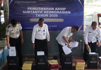 Kantor Imigrasi Kelas I Non TPI Serang Musnahkan 26.607 Berkas Arsip Substantif Keimigrasian