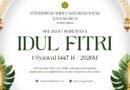 Seluruh Jajaran Universitas Widya Mataram Yogyakarta Mengucapkan Selamat Hari Raya Idul Fitri 1447 H/2026 M