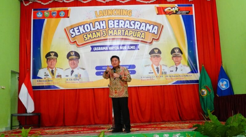 Gubernur Sumsel Resmikan Sekolah Berasrama Berbasis Religi di OKU Timur