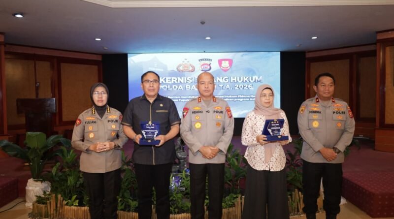 Kapolda Banten Buka Rakernis Bidkum 2026, Dorong Transformasi Hukum Pidana Nasional
