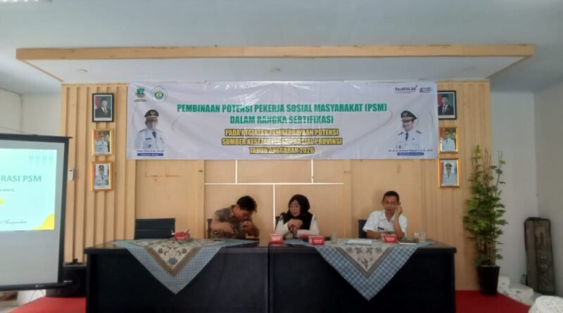 Pembinaan dan Sertifikasi PSM di Pandeglang Perkuat Kapasitas Pekerja Sosial