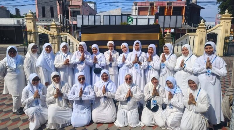 66 Siswa TK Harapan Gandok Ikuti Manasik Haji di Kalurahan Condongcatur