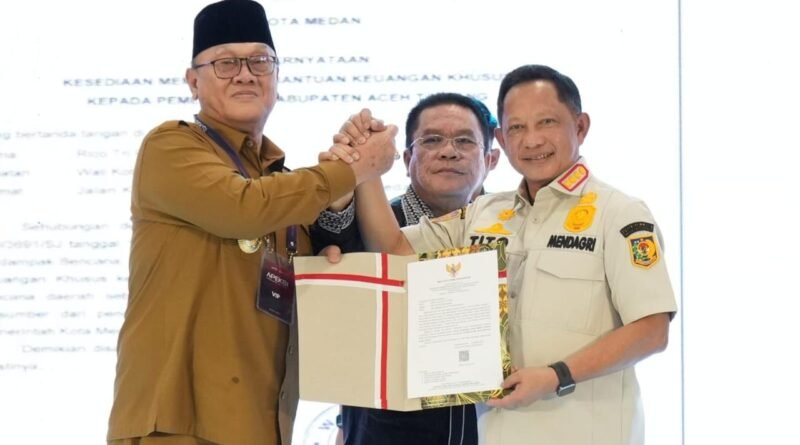 Solidaritas Daerah Menguat, Rp287 Miliar Hibah Antar Daerah untuk Aceh