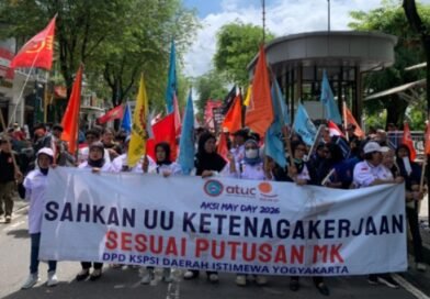 Peringatan May Day 2026 di Jogja Diwarnai Aksi Besar dan Long March Buruh