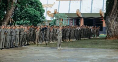 Sekdaprov Lampung Pimpin Apel Satpol PP, Tekankan Profesionalisme dan Penegakan Perda