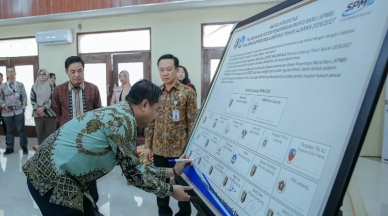 Pemprov Lampung Deklarasikan SPMB Bersih 2026 dengan Semangat “No Titip, No Jastip”