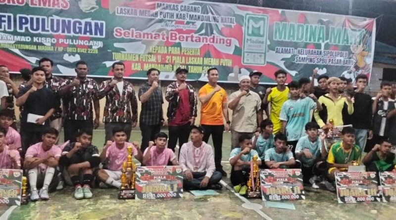 Kapolres Madina Tutup Turnamen Futsal LMP, Ajak Pemuda Jauhi Narkoba