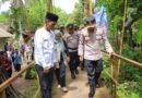 Kabar Baik untuk Warga Cikedal, Jembatan Merah Putih Presisi Mulai Dibangun Polres Pandeglang