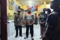 Bupati Sleman Harda Kiswaya meninjau langsung kediaman Agus Yani yang mengeluarkan Api, Sabtu (30/5/2026)