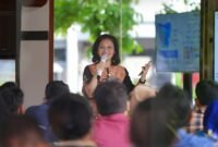 Regional Funding & Transaction Head Lulu Nurulita memaparkan kondisi bisnis pendanaan dan transaksi BRI Region 6 dalam kegiatan media gathering di Vilo Gelato, Jakarta Selatan, Rabu (24/6/2026). (BRI)