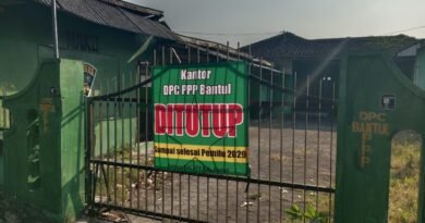 Mosi Tak Percaya Menguat, Forkom PAC Segel Kantor DPC PPP Bantul