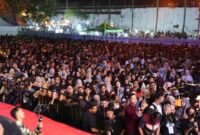 Masyarakat dari berbagai kalangan memadati lokasi acara sebagai bentuk antusiasme terhadap kegiatan yang digelar.