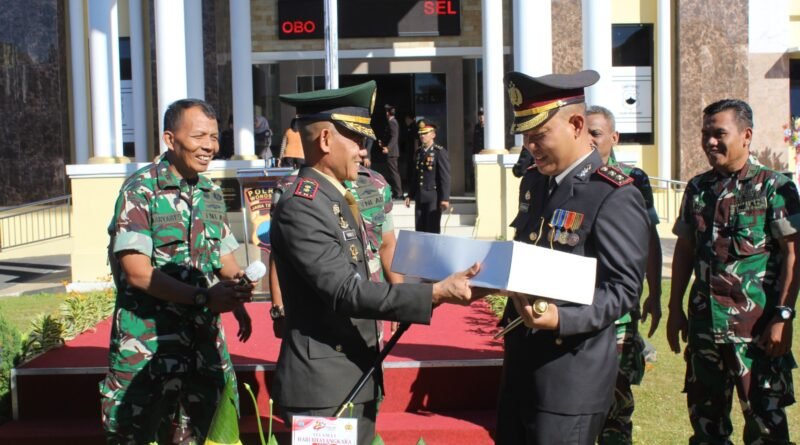 Pertegas Sinergitas, Jajaran Kodim Wonosobo Beri Kejutan di Hari Bhayangkara ke-80