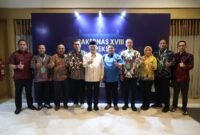 Wakil Wali Kota Bekasi Abdul Harris Bobihoe Beserta jajaran menghadiri pembukaan Rapat Kerja Nasional (Rakernas) XVIII APEKSI Tahun 2026 yang berlangsung di Grand City Hall, Kota Medan, Provinsi Sumatera Utara, Rabu (1/7/2026).