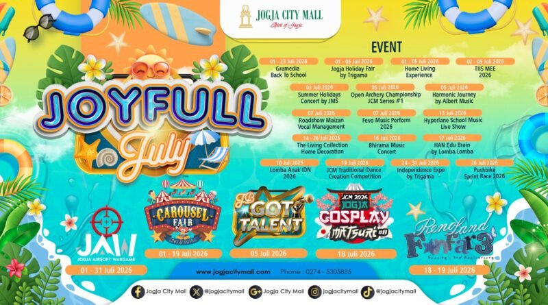 Liburan Sekolah Makin Seru, JOYFULL JULY 2026 Hadirkan Ragam Hiburan di Jogja City Mall