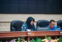 Badan Pengawas KPRI Saptawa menyampaikan laporan pengawasan dalam Rapat Anggota Tahunan (RAT) Tahun Buku 2025 di Gedung Pusiban, Bandar Lampung