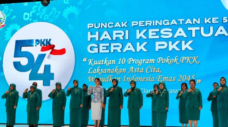 Tri Tito Dorong Kader PKK Perkuat 10 Program Pokok pada Puncak HKG ke-54