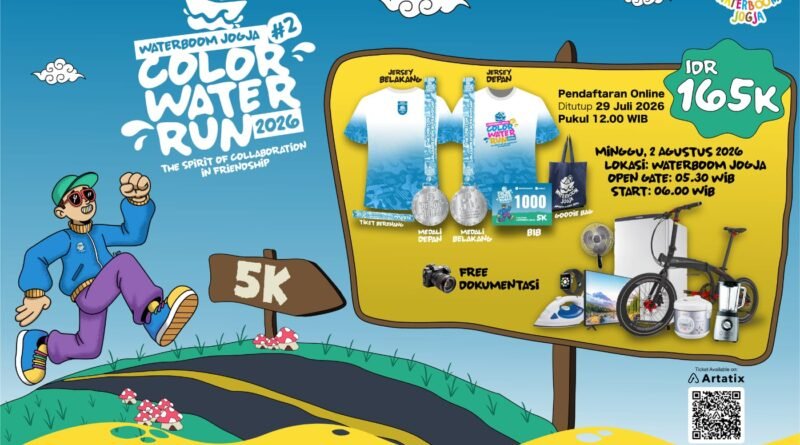 Jogja Kembali Jadi Tuan Rumah Color Water Run 2, Hadirkan Pengalaman Lari yang Berbeda