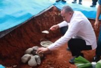 Wali Kota Bekasi secara simbolis melakukan peletakan batu pertama pembangunan Gereja Katolik TNI–Polri St. Ignatius Jatisari, Paroki Kampung Sawah, di Jatisari, Kota Bekasi