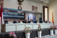 Suasana Rapat Paripurna Pembicaraan Tingkat I, Penyampaian Rancangan Peraturan Daerah (Raperda) tentang Pertanggungjawaban Pelaksanaan APBD Provinsi Lampung Tahun Anggaran 2025, Kamis (16/7/2026)