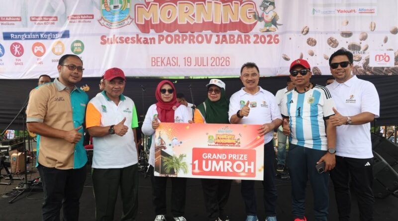 Funday Morning Tandai Hitung Mundur PORPROV XV Jabar 2026, Bekasi Siap Jadi Tuan Rumah