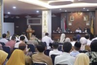 Wakil Gubernur Lampung Jihan Nurlela menyampaikan arahan saat membuka Rapat Koordinasi Komite Daerah Ekonomi dan Keuangan Syariah (KDEKS) Tahun 2026.