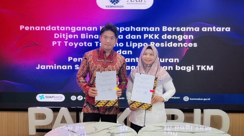 Gandeng Dunia Usaha, Kemnaker Beri Bantuan Iuran BPJS Ketenagakerjaan Bagi 100 TKM Pemula