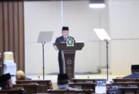 Gubernur Sumatera Selatan menyampaikan sambutan saat Rapat Paripurna XXXVII (37) DPRD Provinsi Sumatera Selatan di Palembang

