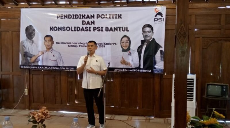 PSI Bantul Gaspol Konsolidasi, Siap Rebut Kemenangan di Pemilu 2029