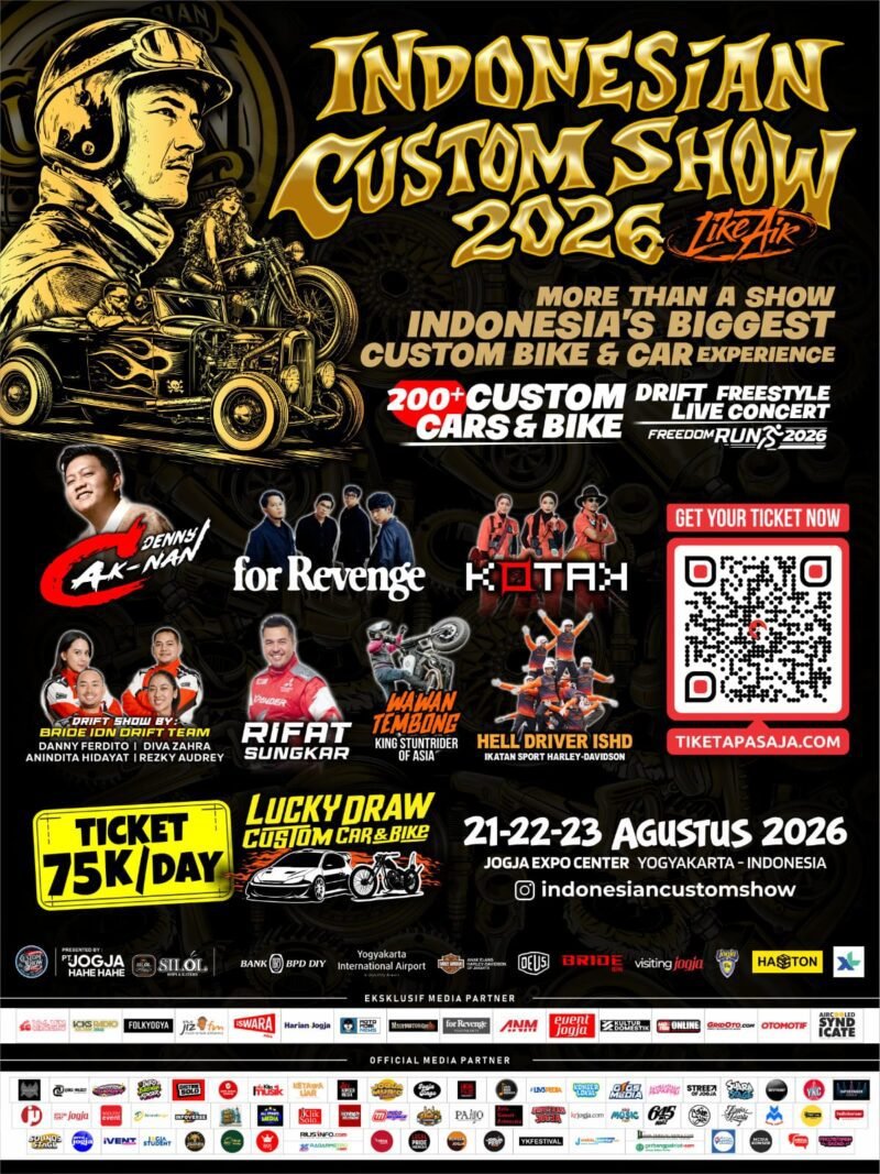 Yogyakarta Jadi Tuan Rumah Indonesian Custom Show 2026, Tiga Hari Semarak Custom Culture Yogyakarta Jadi Tuan Rumah Indonesian Custom Show 2026, Tiga Hari Semarak Custom Culture