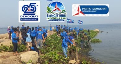 Jelang HUT ke-25, Demokrat Purwakarta Gelar Gerakan Indonesia Asri Langit Biru