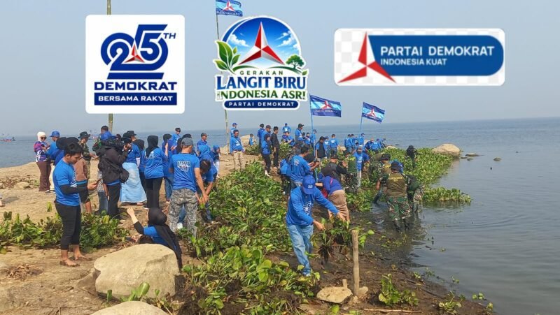 Jelang HUT ke-25, Demokrat Purwakarta Gelar Gerakan Indonesia Asri Langit Biru