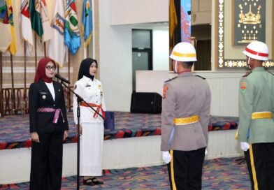 Wagub Jihan Kukuhkan Paskibraka Lampung 2026, Tekankan Integritas dan Kebersamaan