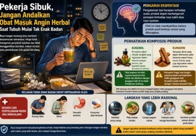 Pekerja Sibuk Diingatkan Tak Andalkan Obat Masuk Angin Herbal Saat Tubuh Mulai Tak Enak Badan