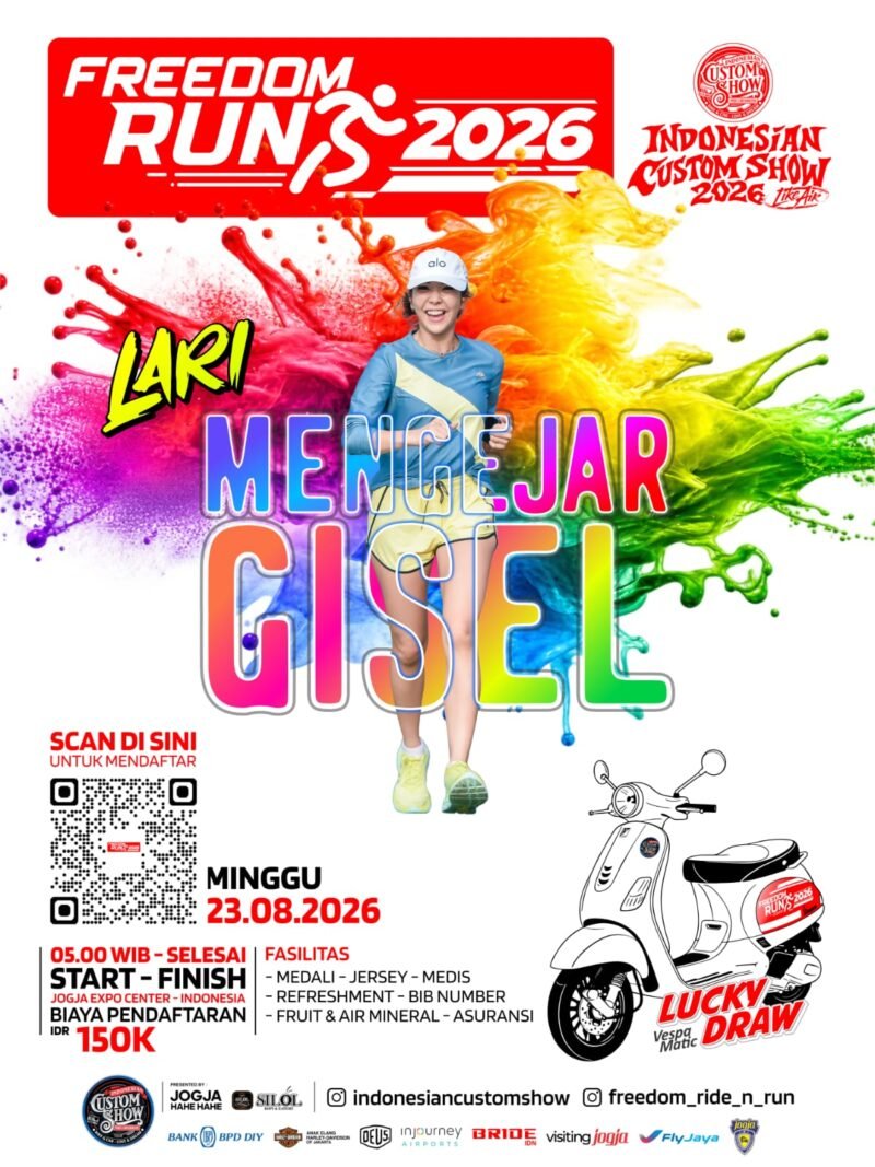 Freedom Run 5K Ramaikan Indonesian Custom Show 2026, Gisel dan Geng Siap Turun ke Lintasan