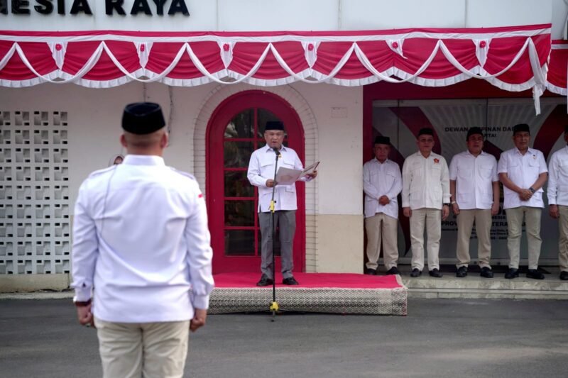 Semarak HUT RI, Sugiat Ajak Kader Gerindra Sumut Bersiap Wujudkan Indonesia Emas